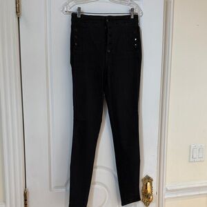 J Brand Women's High Rise Black Jeans